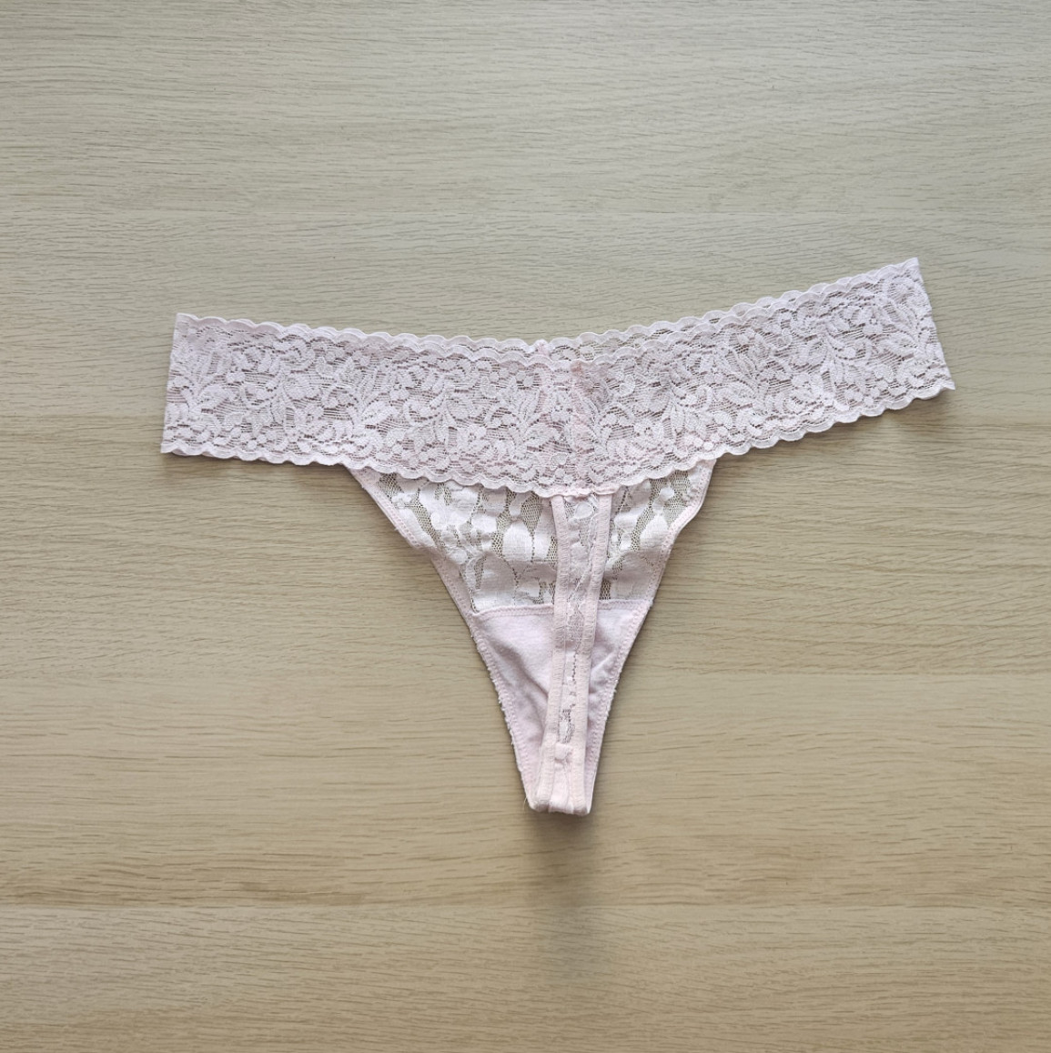 Pink Lace Thongs
